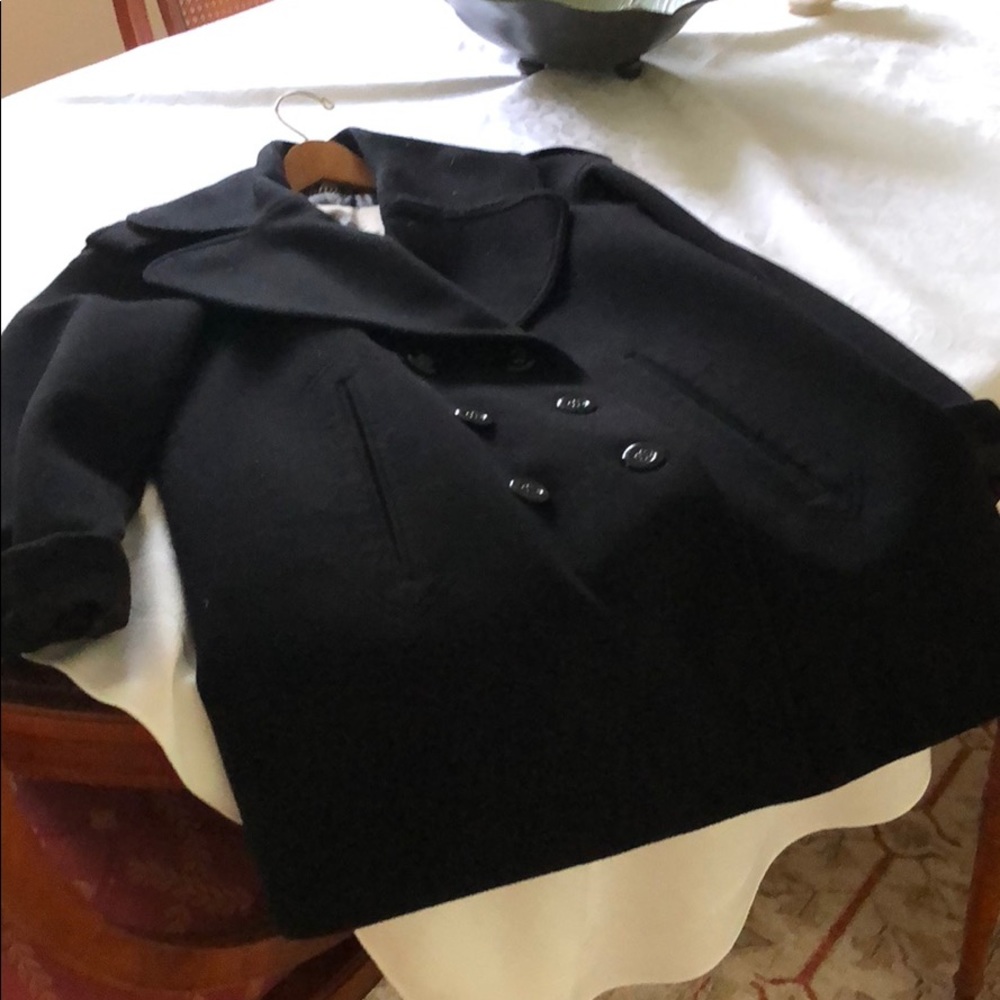 Burberry double breasted pea jacket